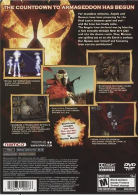 Spawn - Armageddon box cover back